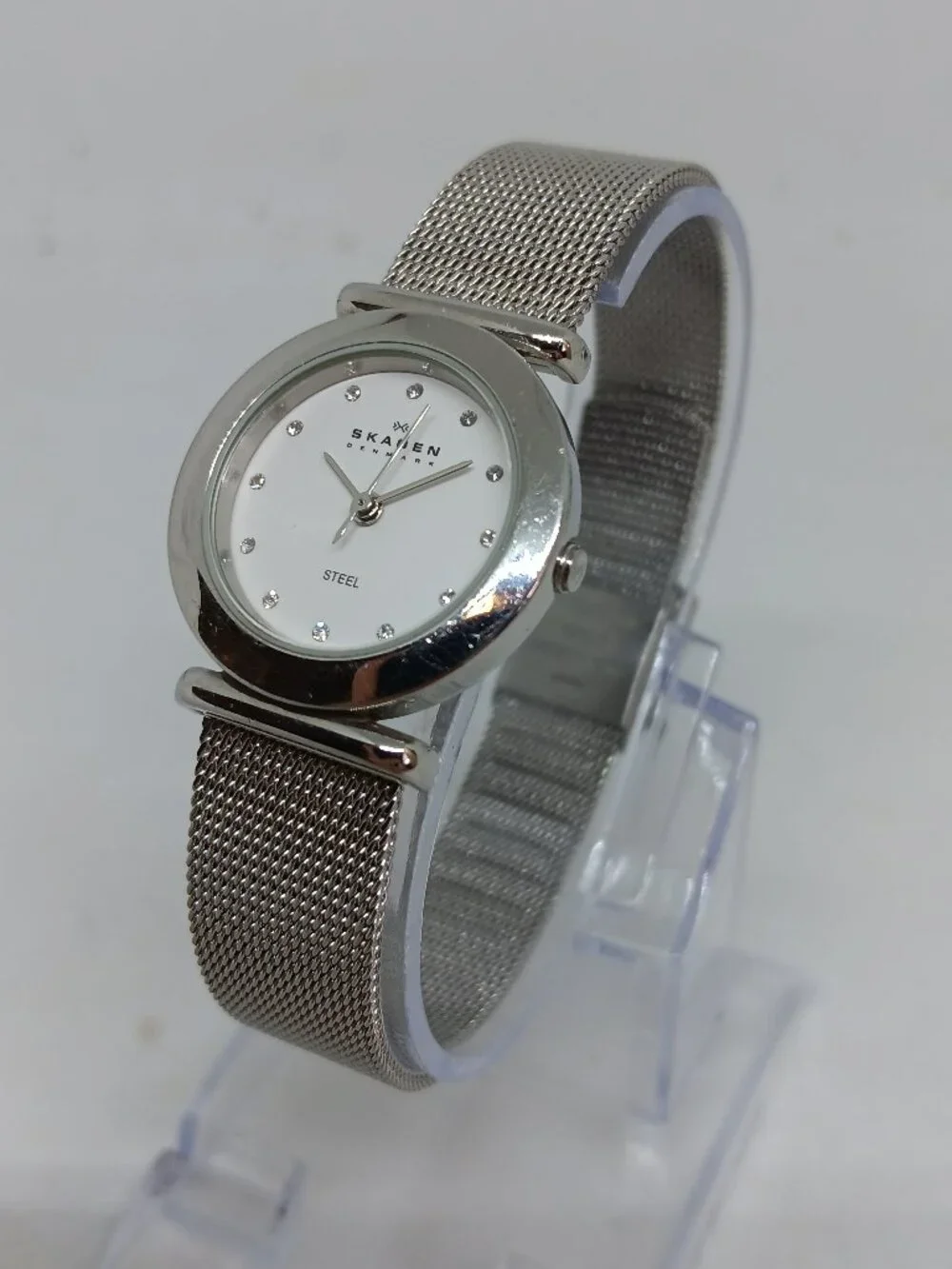 Skagen 107SSSD Women's 25mm Stainless Steel Mesh Band Quartz Slim Profile Watch